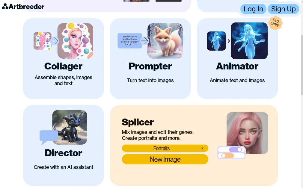 Artbreeder - AI Image Generator Tools