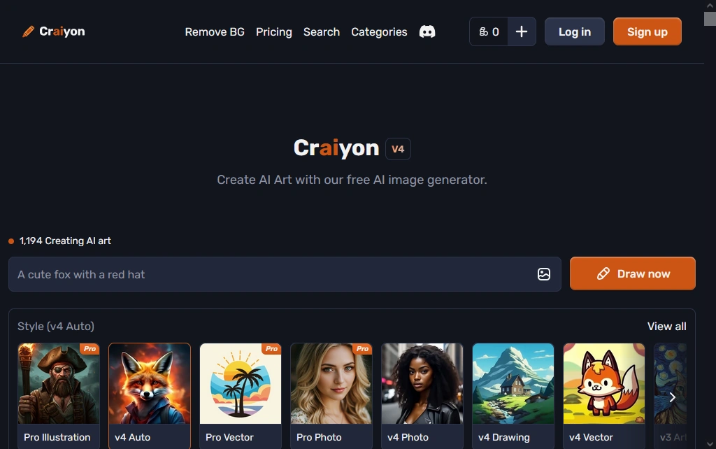 Craiyon (पूर्व में DALL·E mini
